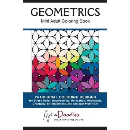 Geometrics: Mini Adult Coloring Book - Paperback