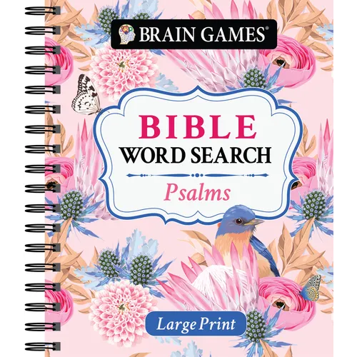 Brain Games - Large Print Bible Word Search: Psalms - Spiral