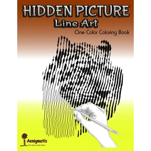 Hidden Picture Line Art: One Color Coloring Book - Paperback