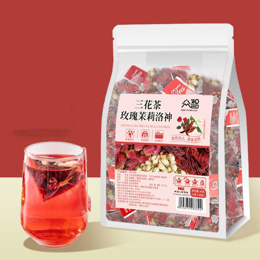Sanhua Rose Jasmine Tea Bags – Low-Caffeine Floral Blend