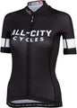 All-City Classic 4.0 Women's Jersey - Black White Small
