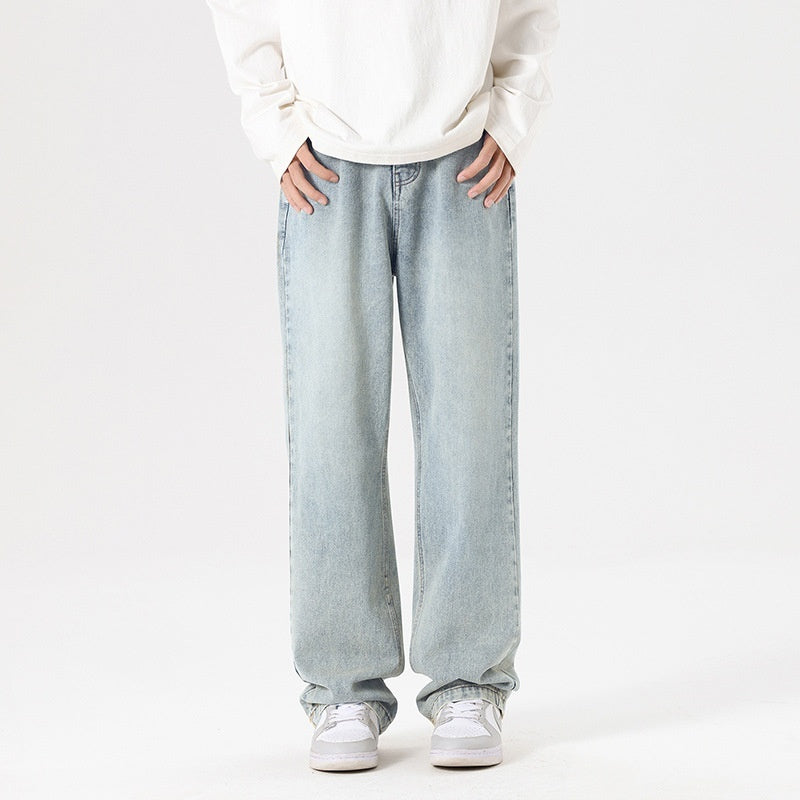 Mens Trendy Straight-leg Loose-fit Fashion Workwear