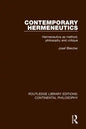 Contemporary Hermeneutics: Hermeneutics as Method, Philosophy and Critique - Paperback