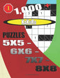 1000 + Kakuro puzzles 5x5 - 6x6 - 7x7 - 8x8 - Paperback