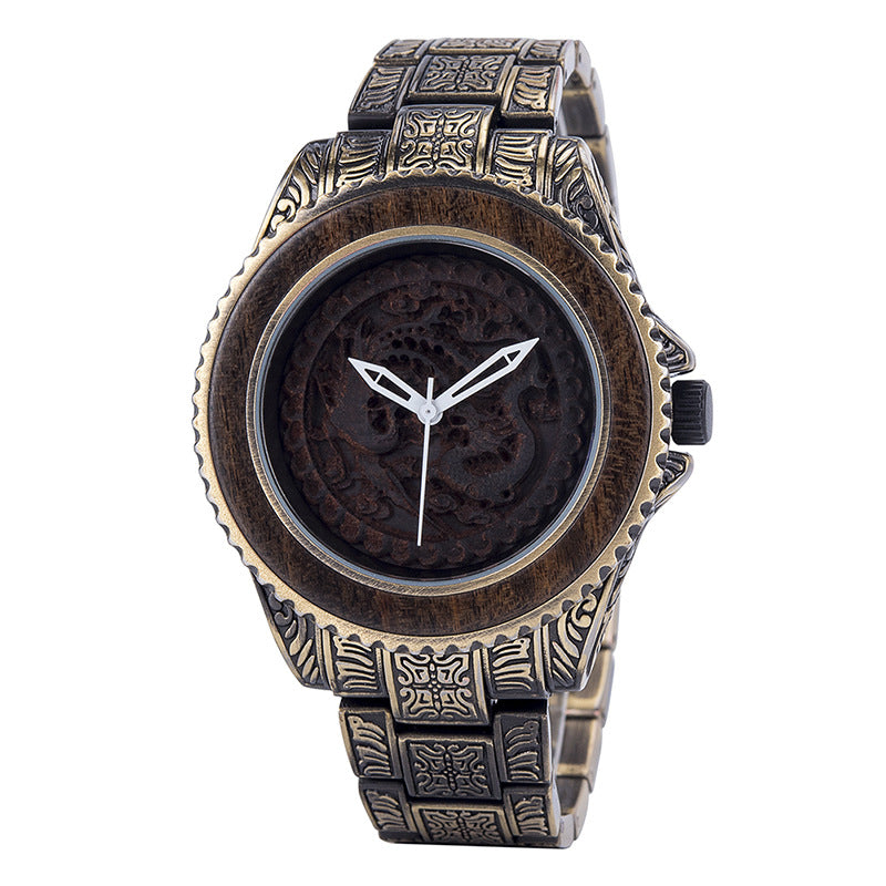 Wooden Watch Quartz Decoration
