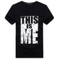 Men's  Plus Size Youth Half-Sleeved T-Shirt