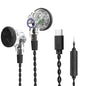 Wired Music Headset Flat Head Earbuds Computer Mobile Phone Universal
