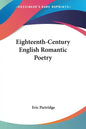 Eighteenth-Century English Romantic Poetry - Paperback