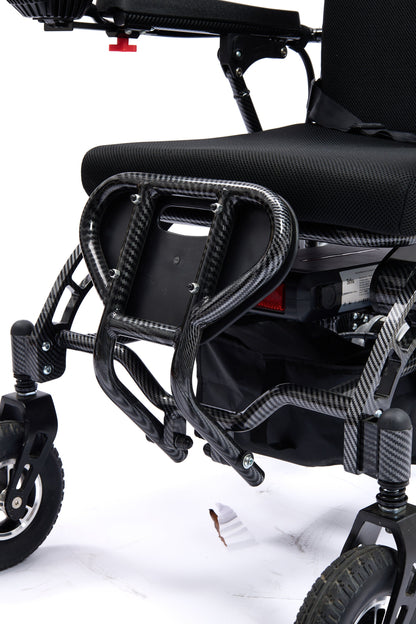 Wheelchair Electric Foldable All Terrain Aluminum 500W Dual Motor 41x24x39 In