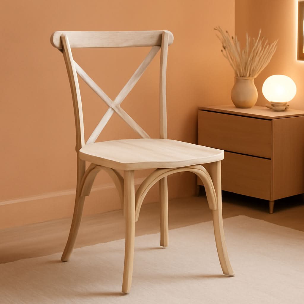 2 Pack Lime Wash X Back Dining Chairs Stackable For Banquet Hall And Dining Room Areas