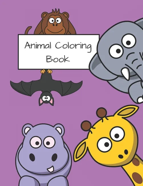 Animals Coloring Book: Perfect for girls and boys aged 2 - 9 years. High quality. Over 100 images. Gift - Paperback