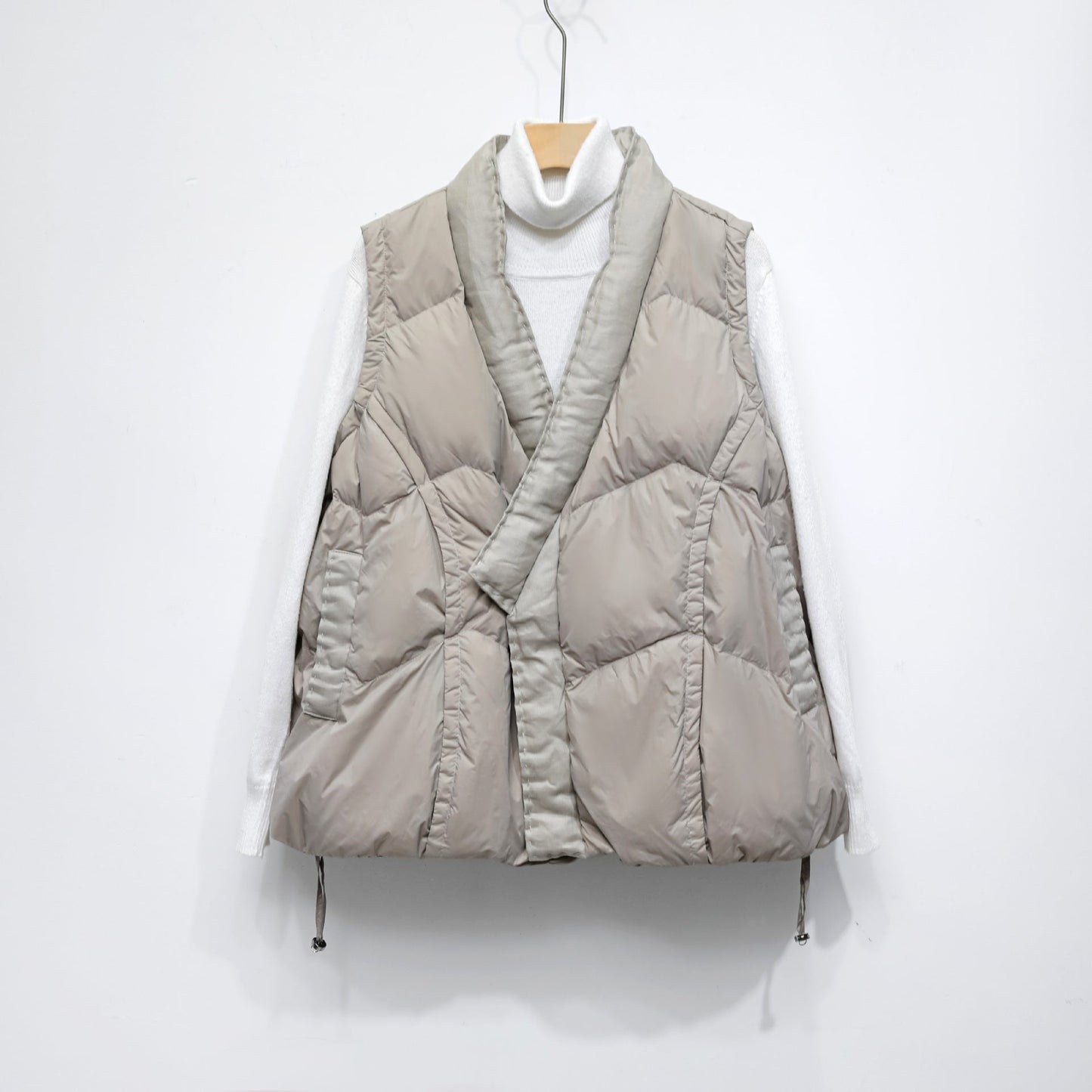 90 Down Solid Color Stand-collar Vest Women's Down Jacket