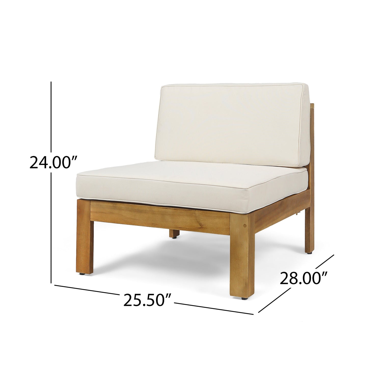 Outdoor Sectional Set Acacia Wood Beige 5 Piece L Shape Seats 4