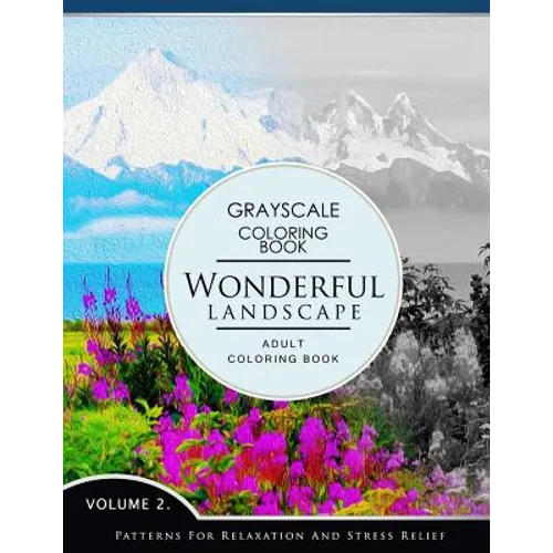 Wonderful Landscape Volume 2: Grayscale coloring books for adults Relaxation (Adult Coloring Books Series, grayscale fantasy coloring books) - Paperback
