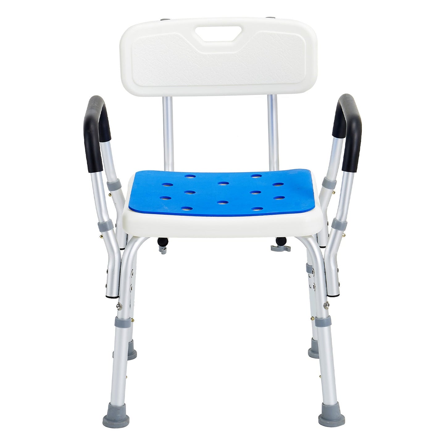 Shower Chair Bath Stool Aluminum 400 LB 6-Level Adjustable Head Holder