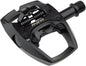 MSW Flip I Pedals - Single Side Clipless Platform Aluminum 9/16" Intense BLK