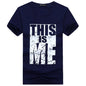 Men's  Plus Size Youth Half-Sleeved T-Shirt
