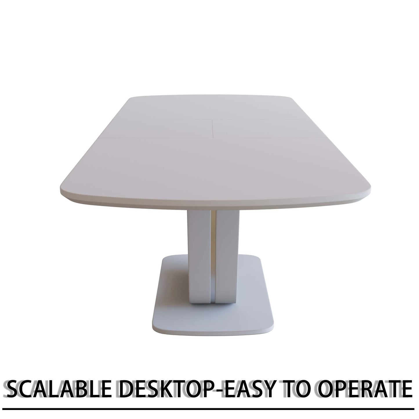 62.99-78.74' expandable dining table set for 2-8 people, equipped with 4 PU