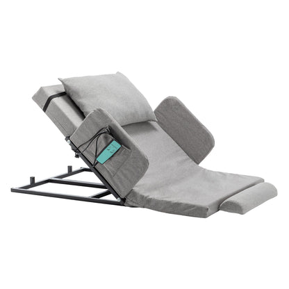 Bed Backrest Electric Adjustable 68 Degree Safety Rails Washable 300 LB