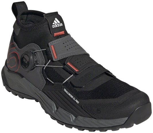 Five Ten Trailcross Pro Mountain Clipless Shoes - Women's Gray/Black/Red 8