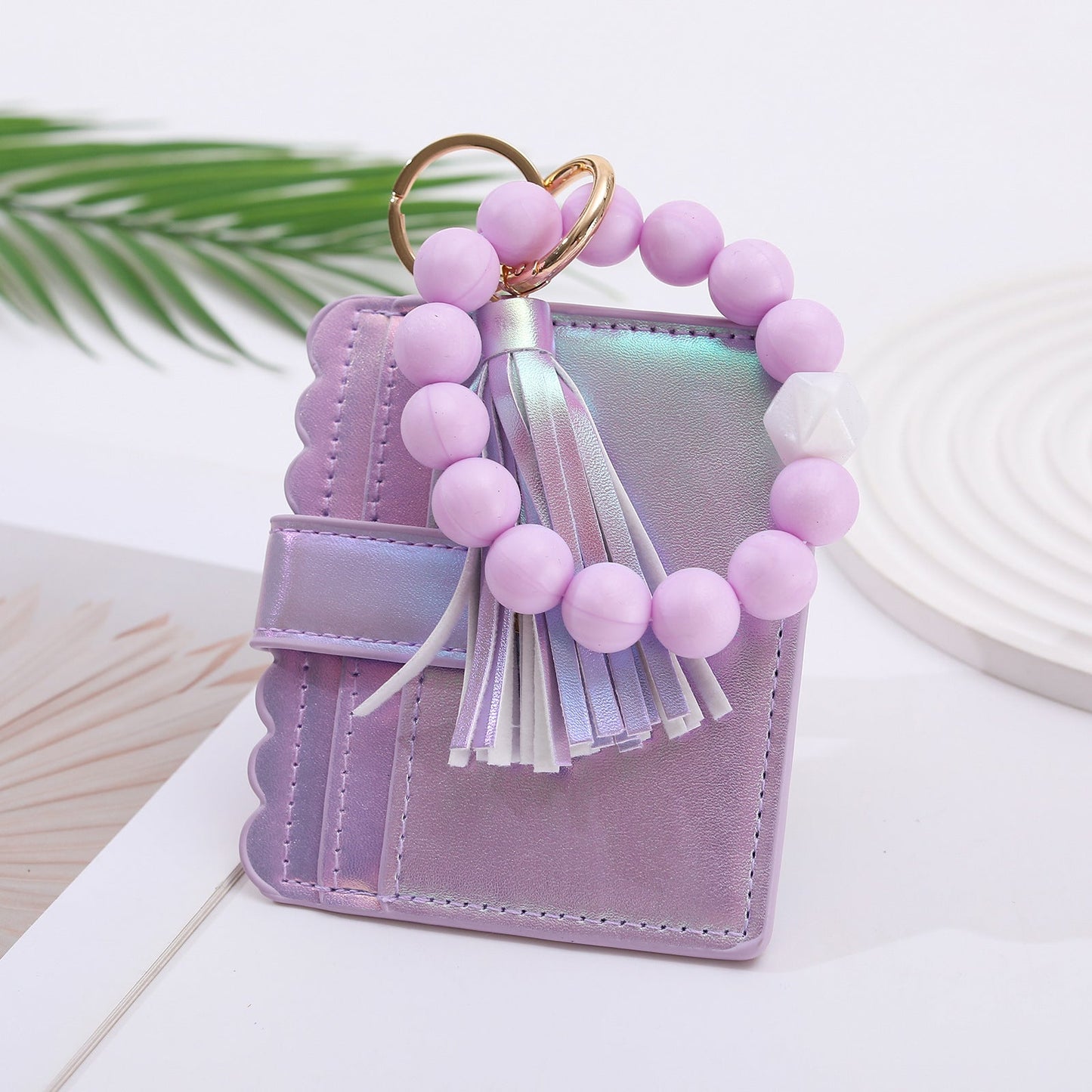 European And American Colorful Laser Gradient Card Holder