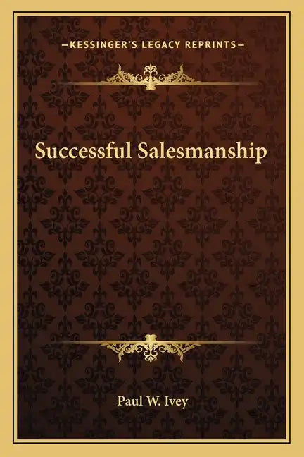 Successful Salesmanship - Paperback