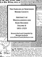 The Families of Northern Moore County - Abstract of Miscellaneous and Rare Records, Volume II - Hardcover