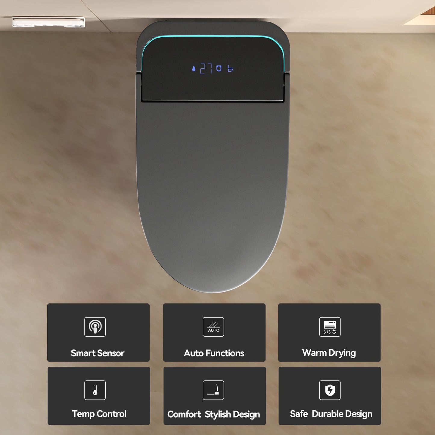 Unique Smart Toile,  One Piece Toilet with Bidet Built In,Intelligent Toilet ...