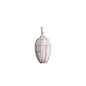 Modern Style Home Decoration Ceramic Frosted Small Mouth Striped Olive-shaped Vase