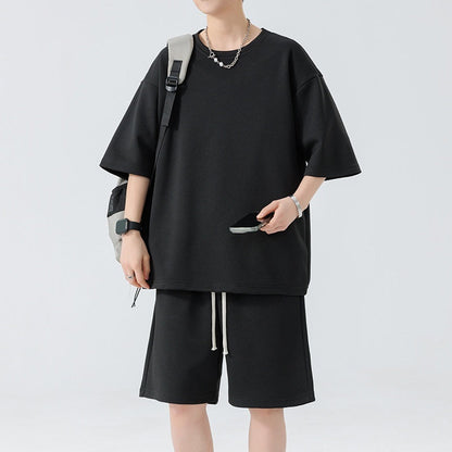 Men's Round Neck Quick-drying Breathable Loose Leisure Suit