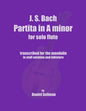 J.S. Bach Partita in A minor for Solo Flute: transcribed for the mandolin in staff notation and tablature - Paperback