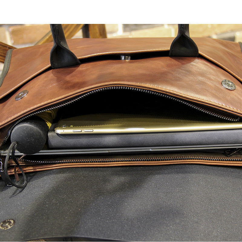 Fashionable Briefcase Business Crossbody Handbag