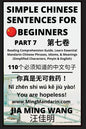 Simple Chinese Sentences for Beginners (Part 7) - Idioms and Phrases for Beginners (HSK All Levels) - Paperback
