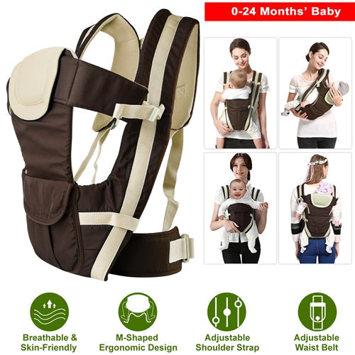 Baby Carrier Wrap Sling – Breathable, Adjustable for Front & Back