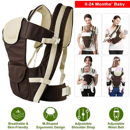 Baby Carrier Wrap Sling – Breathable, Adjustable for Front & Back