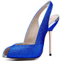 Sands Wedding Dinner Iron Heel Shallow Stiletto Fish Mouth Shoes