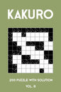Kakuro 200 Puzzle With Solution Vol. 8: Cross Sums Puzzle Book, hard,10x10, 2 puzzles per page - Paperback