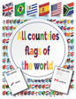 All Countries Flags of The World: Coloring Book - With color guides - Flags Around the world - Paperback