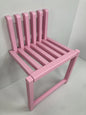 Wall-Mounted Folding Chair for Shoe Changing - Space-Saving Solid Wood Design