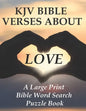 KJV Bible Verses about Love: A Large Print Bible Word Search Puzzle Book - Paperback