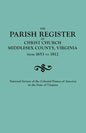 Parish Register of Christ Church, Middlesex County, Virginia, from 1653 to 1812 - Paperback