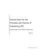 Practice Exam for the Principle and Practice of Engineering (PE) - Naval Architecture - Paperback