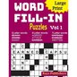Large Print Word Fill-in Puzzles - Paperback