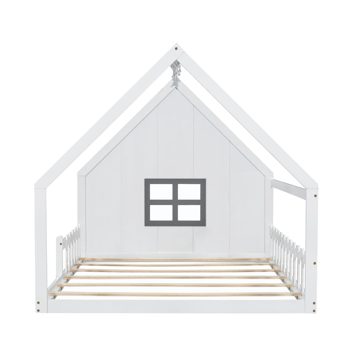 House Bed With Window And Fence