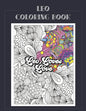 Leo Coloring Book: Zodiac sign coloring book all about what it means to be a Leo with beautiful mandala and floral backgrounds. - Paperback