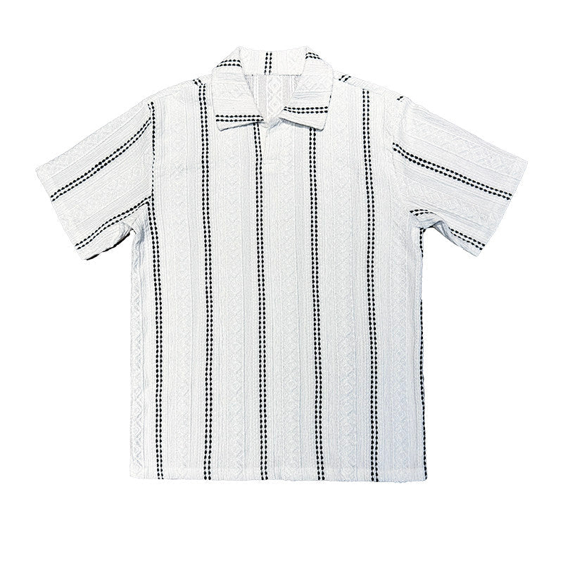 Mens Striped Stylish Casual Versatile Shirt