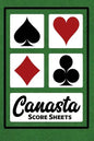 Canasta Score Sheets: 100 Sheets - 6" x 9" - Canasta Score Book - Paperback