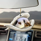Car Pendant Sleeping Dog Angel Home Decor Acrylic Showcase Hanging Ornaments For Doors