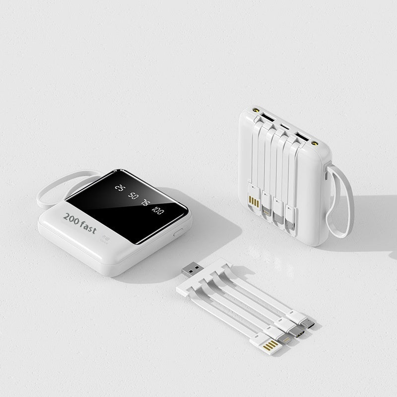 Power Bank Mini Compact Portable Mirror Fast Charging Large Capacity Mobile Power Supply
