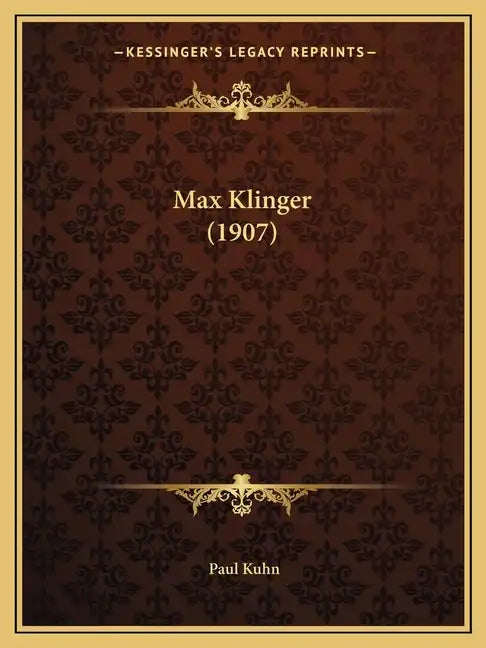 Max Klinger (1907) - Paperback